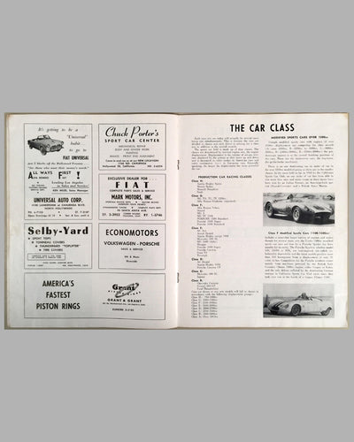 US Grand Prix Sports car official program at Riverside International Raceway 1958 inside 2
