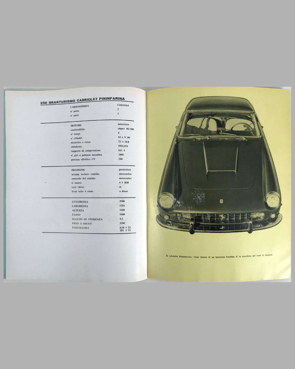 1960 Ferrari Yearbook factory publication 2