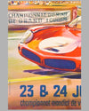1962 24 hours of Le Mans original advertising Poster 3