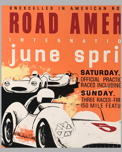 1962 Road America June Sprints original poster 2