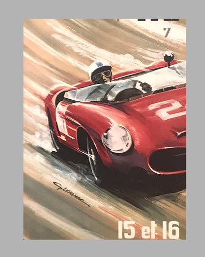 1963 - 24 Hours of Le Mans original poster by G. Leygnac 3