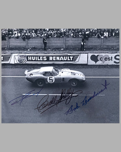 1964 24 Hours of Le Mans autographed photograph of the Ford Cobra Daytona Coupe
