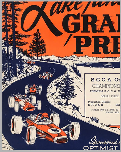 Lake Tahoe Grand Prix, 1967 advertising poster 2