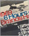 6 Hours of Brands Hatch 1969 original Porsche factory victory poster 2