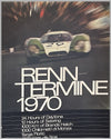 Renn - Termine 1970 original Porsche factory victory poster 2