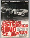 Porsche Factory Poster 1000 km of Osterreichring, Austria, 1971