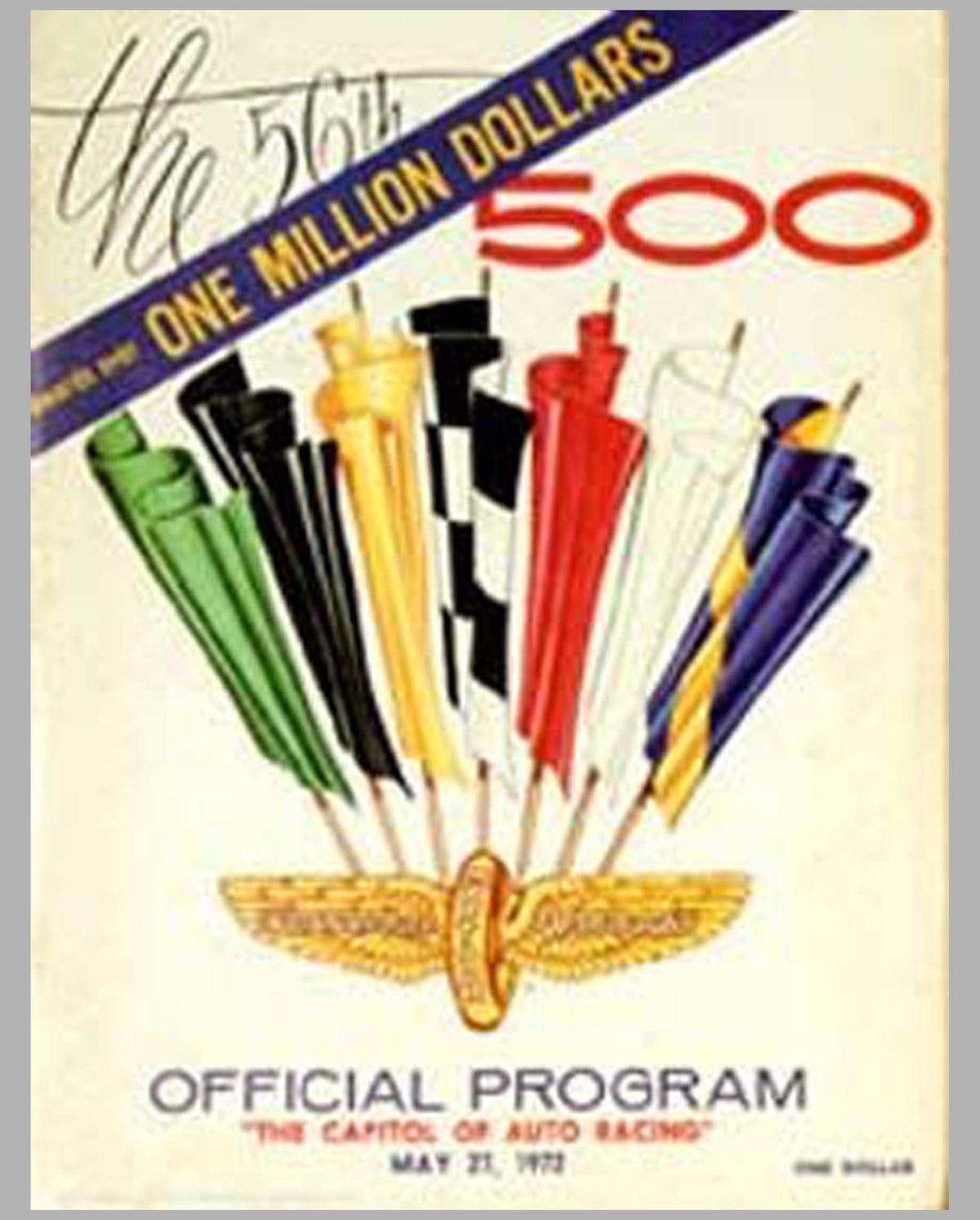 56th Indy 500 1972 official event program