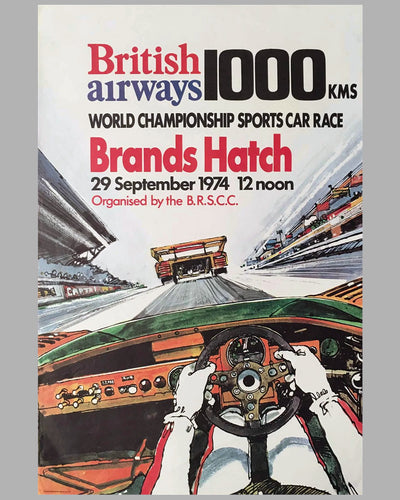 1974 - 1000 km of Brands Hatch  original race poster