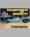 1979 Grand Prix de France original poster