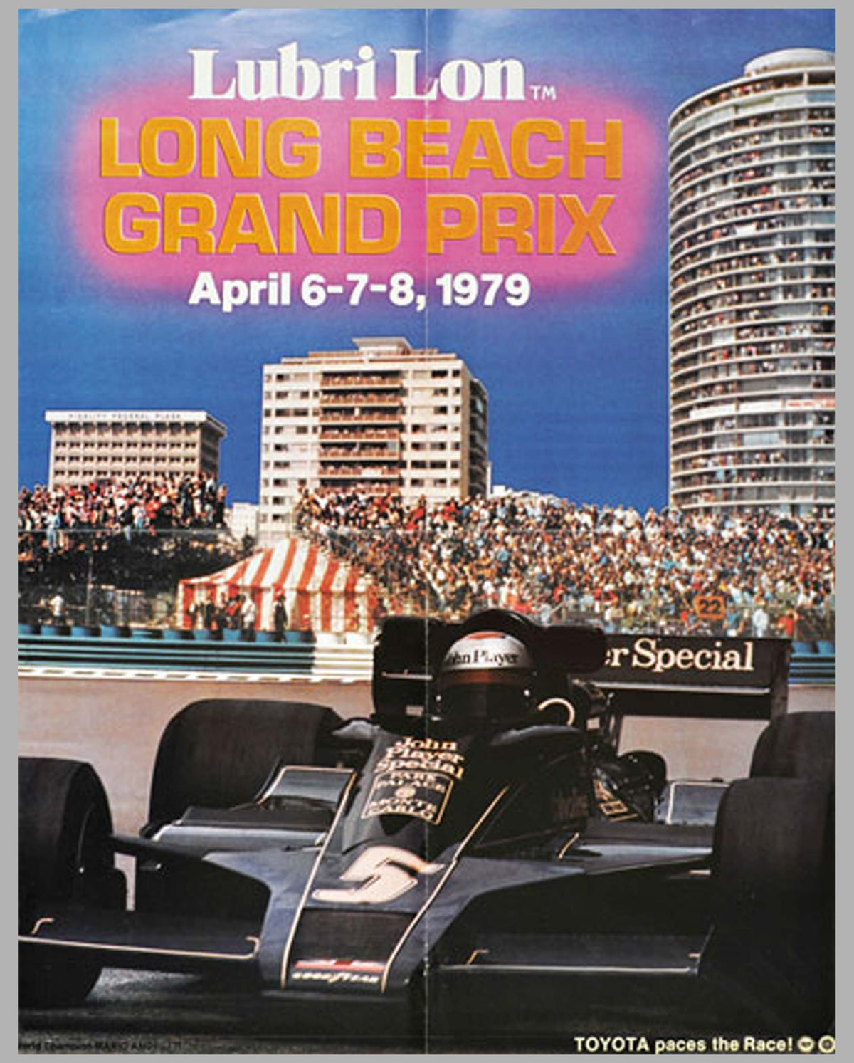 Long Beach Grand Prix original event poster, 1979