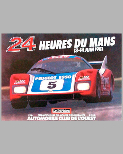 1981 - 24 Hours of Le Mans Original 10' Billboard Poster