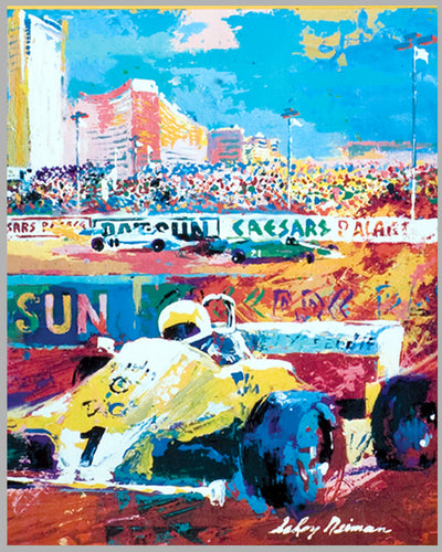 1982 Caesars Palace Grand Prix of Las Vegas original poster by LeRoy Neiman 2