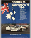 Porsche Factory Poster 1000 Km of Sandown 1984