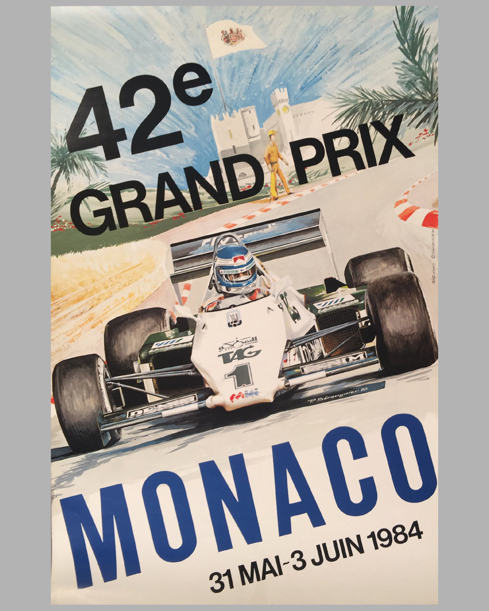 1984 Monaco GP Original Poster