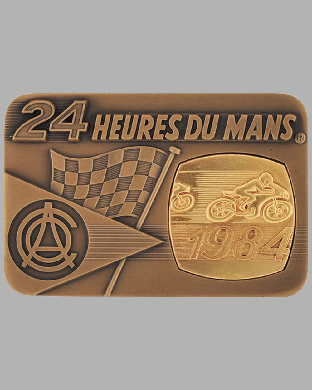 1984 24 Heures du Mans motorcycle participant&#39;s plaque