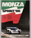 Porsche Factory Poster Monza Sprint race 1986