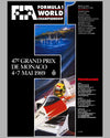 1989 Monaco GP Original Poster