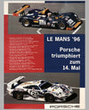 Porsche Factory Poster 24 Hours of Le Mans 1996