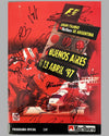1997 Gran Premio de Argentina official program, autographed by many drivers
