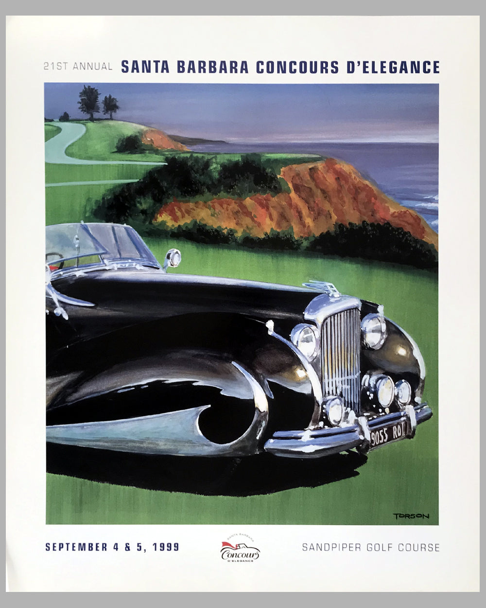 21st Santa Barbara Concours d&#39; Elegance poster by Torson