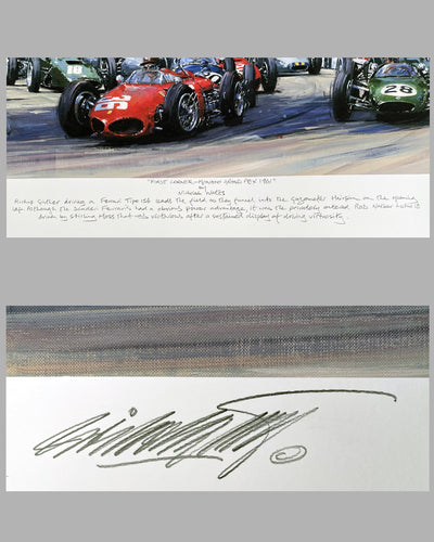 "First Corner Monaco Grand Prix 1961" giclée by Nicholas Watts 3