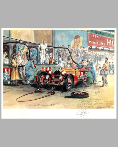 1933 24 Heures du Mans print by Rob Roy