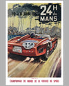 24 hours of Le Mans 1961 original poster by Beligond