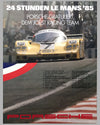 1985 - 24 Hours of Le Mans Porsche Victory Poster