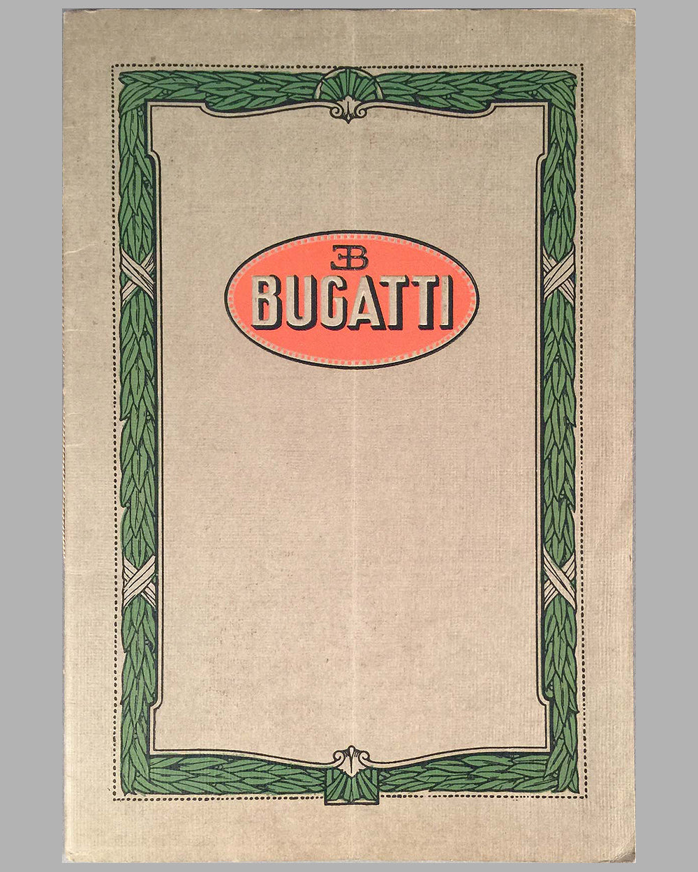 1925 Bugatti Touring &amp; Sporting models sales brochure