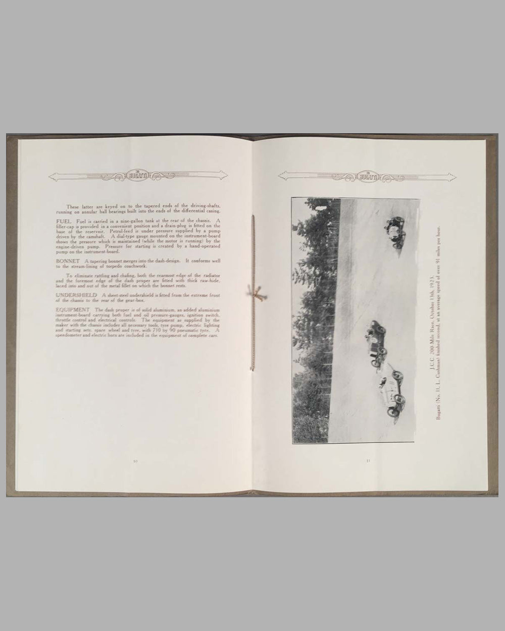 1925 Bugatti Touring & Sporting models sales brochure 4