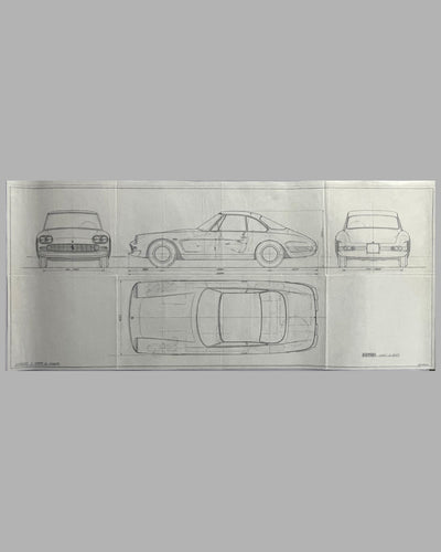 Ferrari factory original concept drawings, early 1960's