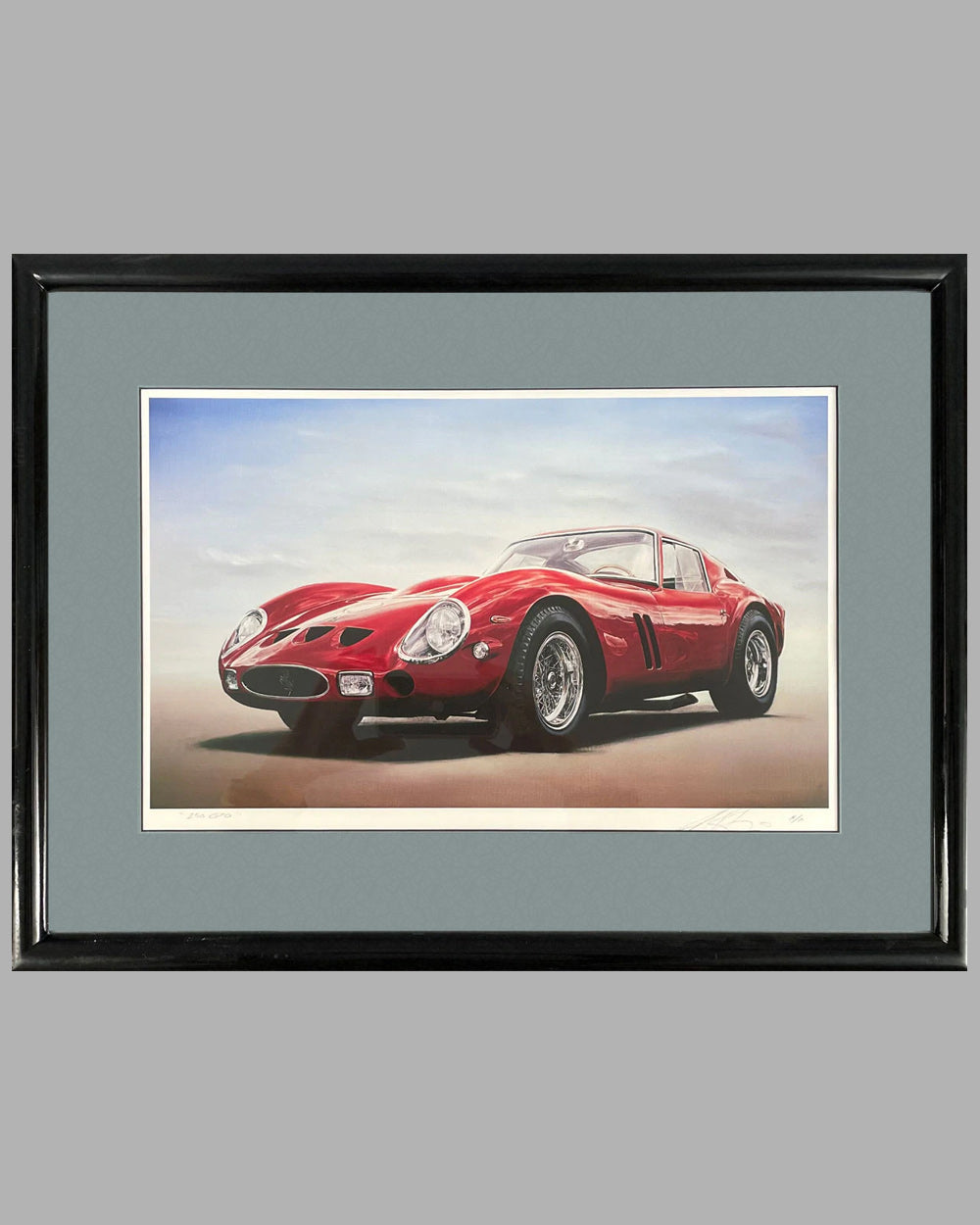 Ferrari 250 GTO signed artist proof by Andrew Benica