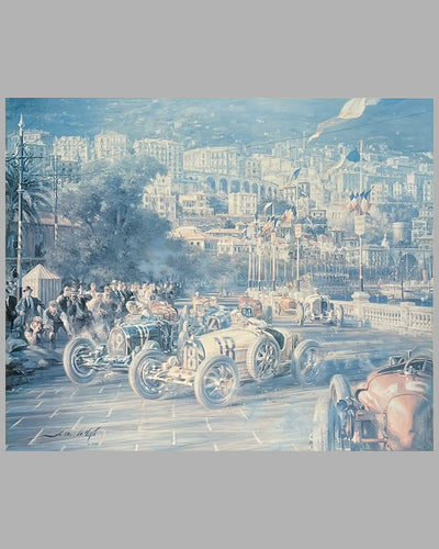 1929 Monaco Grand Prix print by Alfredo de La Maria 2
