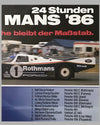 1986 - 24 Hours of Le Mans Porsche Victory Poster