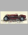 1931 Alfa Romeo 8C2300 Monza print by Peter Q. Bishop 2