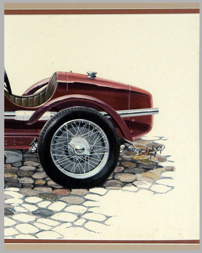 1931 Alfa Romeo 8C2300 Monza print by Peter Q. Bishop 3