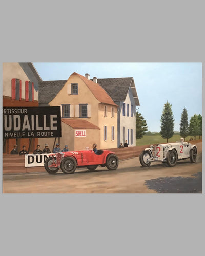 24 Hours of Le Mans 1931 Painting By Fred Stout 2