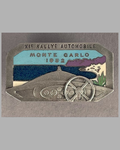 1932 XI Rallye Automobile of Monte Carlo lapel pin