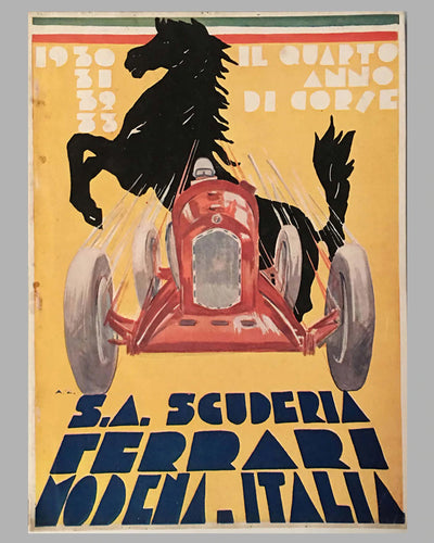 Il Quarto Anno Di Corse, 1933 Scuderia Ferrari Yearbook
