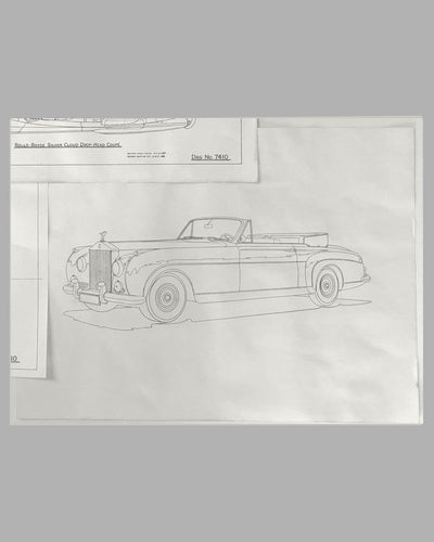 Three Rolls Royce Silver Cloud Drop-head Coupe factory blueprints 2