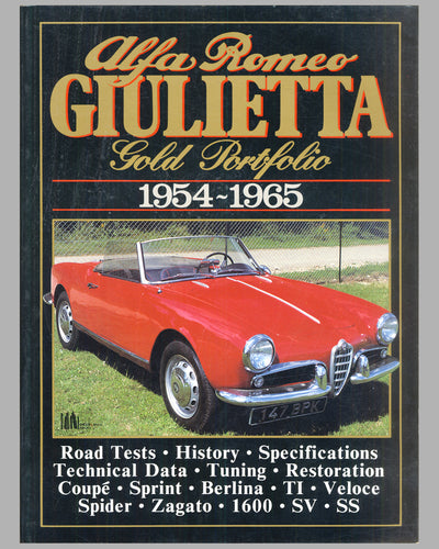 4 Alfa Romeo books by Brooklands, full set of Gold Portfolio editions