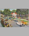 Watkins Glen Grand Prix Road Race “C.T. Art-Colortone” post card by Curteich-Chicago