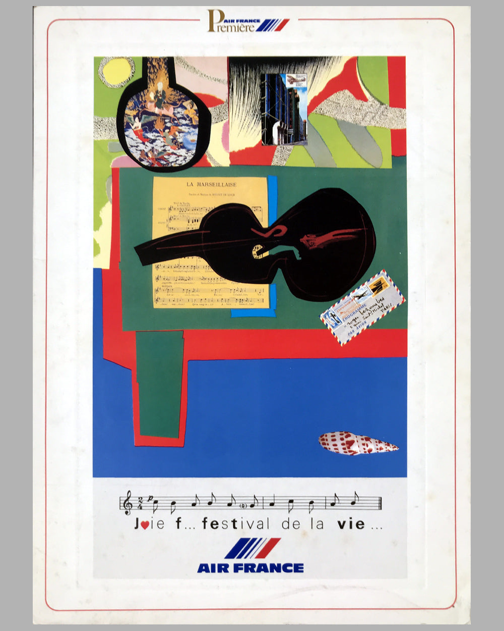 Five Air France in-flight brochures 2