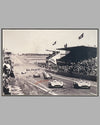 1954 French G.P. b&w photograph by Fernando Gomez, autographed by 5 drivers 2