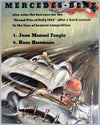 1954 Grand Prix of Italy original Mercedes Benz victory airmail poster by Hans Liska 3