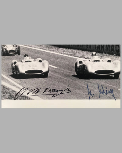 The 1954 French Grand Prix at Reims photograph by Fernando Gomez, autographed 2