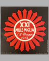 1954 Mille Miglia mini store window original advertising poster
