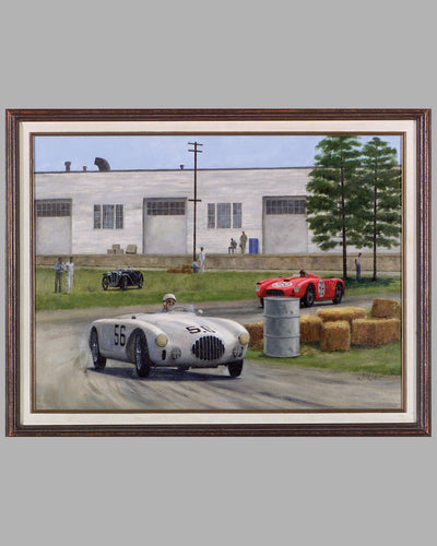 1954 Sebring painting by Fred Stout