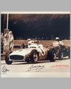 1954 Grand Prix of Switzerland photograph, autographed by Fangio, Moss & Gonzalez 2