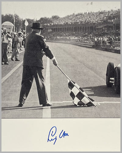 Mercedes wins the 1955 British Grand Prix photograph, autographed by Moss & Fangio 3